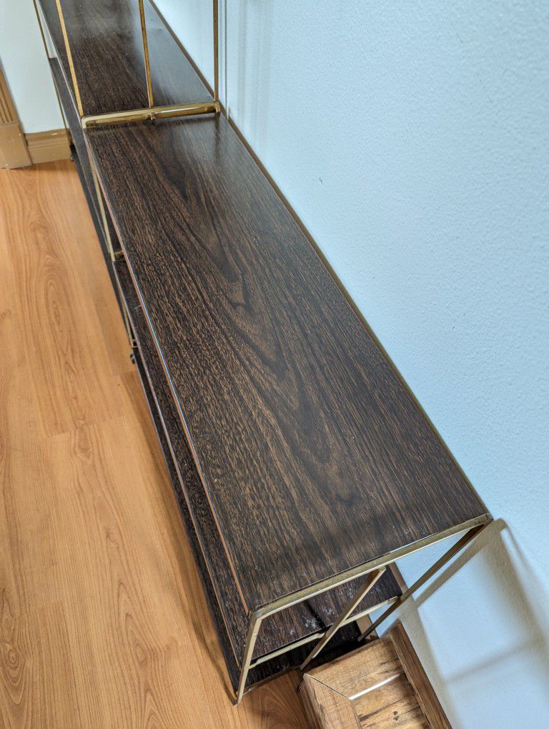 MCM Paul McCobb Style Tall Vintage Metal Bookshelf Display