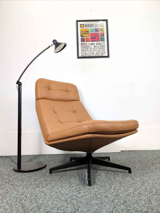 IKEA Alunit Black Swiveling Reading Floor Lamp