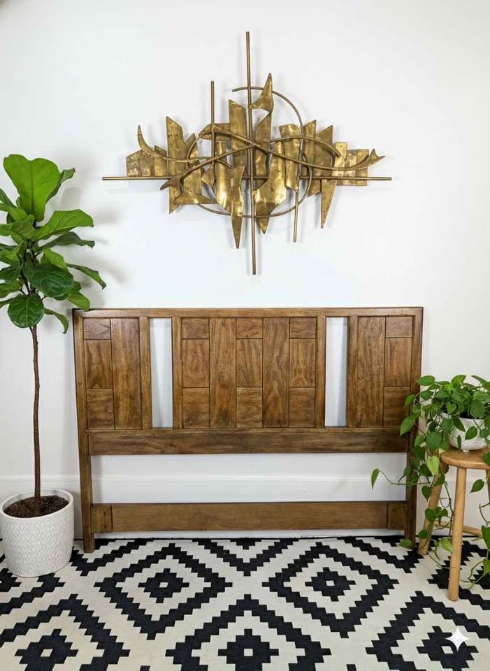 MCM Drexel Woodbriar Queen Size Headboard