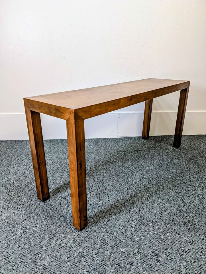 MCM American Walnut Rectangular Console Table by Lane