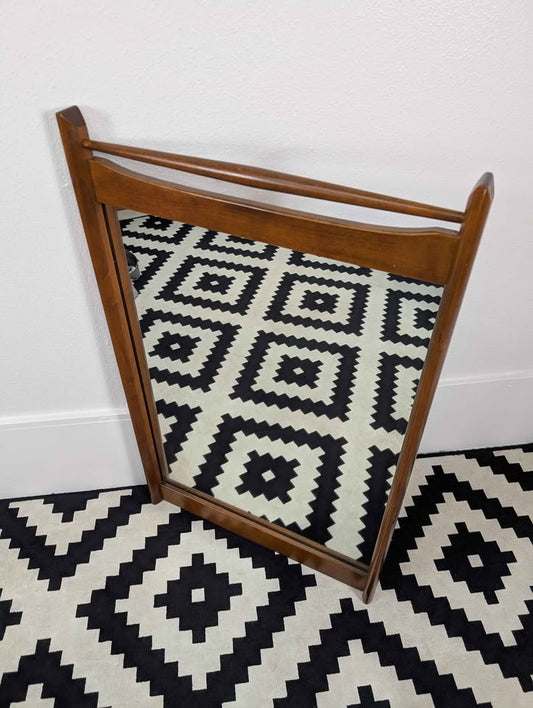 Gorgeous MCM American Walnut Vertical Mirror