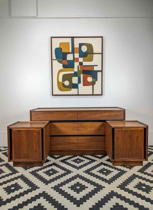 MCM Esprit Collection 6 Drawer Lowboy Dresser by Merton Gershun for Dillingham