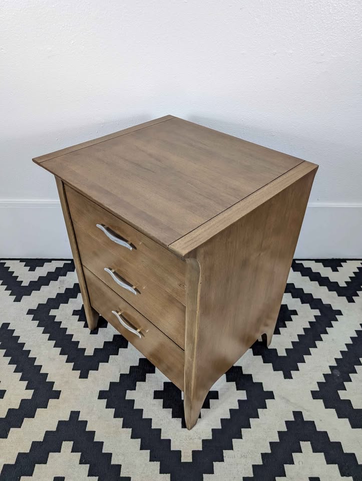 MCM 3 Drawer Nightstand by John Van Koert for Drexel Profile