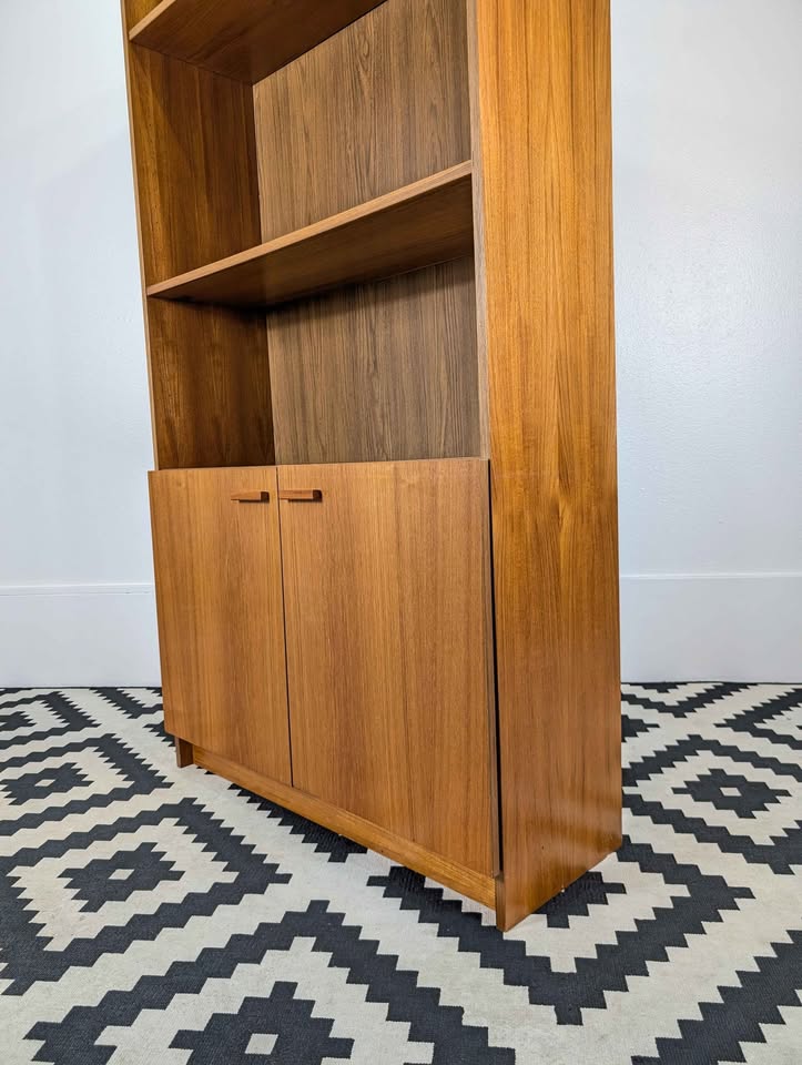 MCM Danish Teak Bookshelf & Storage Cabinet