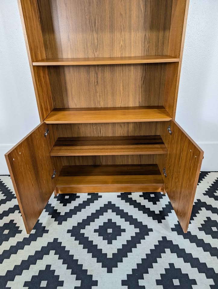 MCM Danish Teak Bookshelf & Storage Cabinet