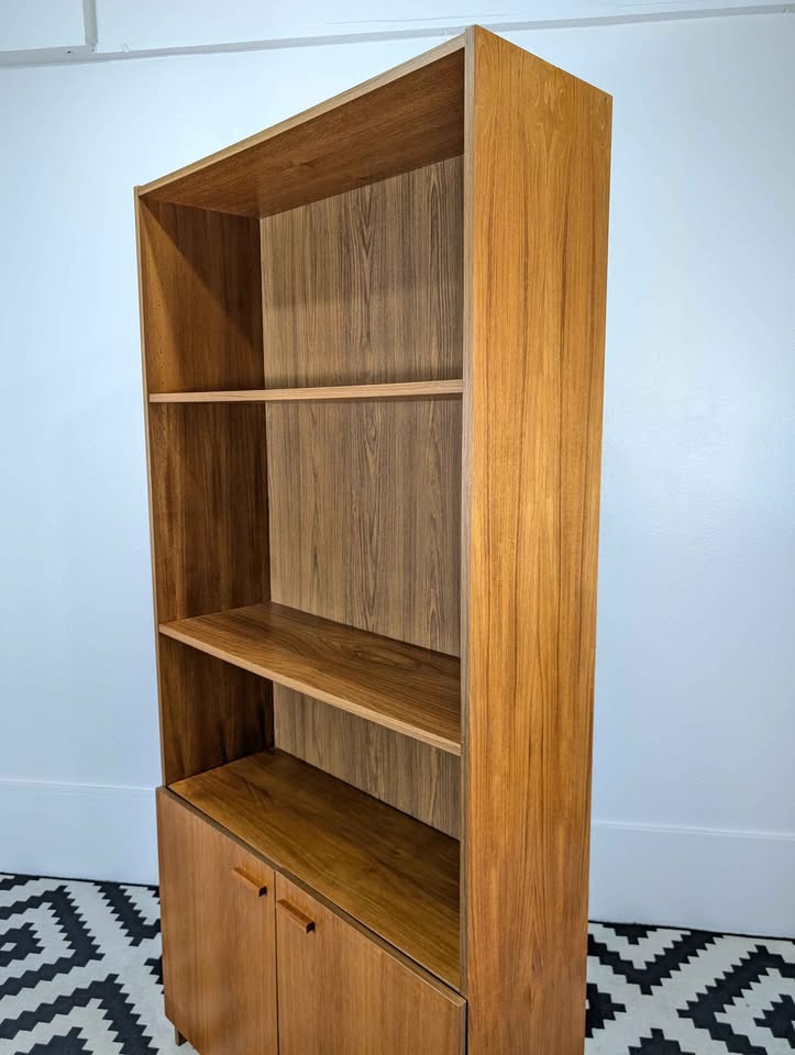 MCM Danish Teak Bookshelf & Storage Cabinet
