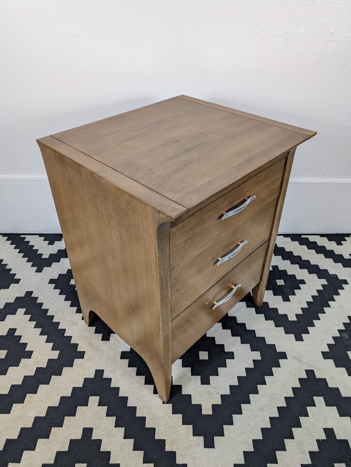 MCM 3 Drawer Nightstand by John Van Koert for Drexel Profile