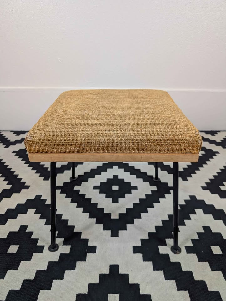 MCM Iron Stool by Raymond Loewy for Mengel
