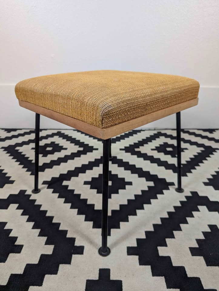 MCM Iron Stool by Raymond Loewy for Mengel