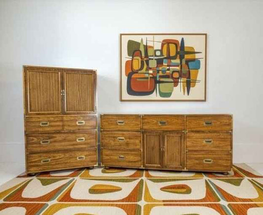 Great Set of Mid Century Highboy & Lowboy Dressers