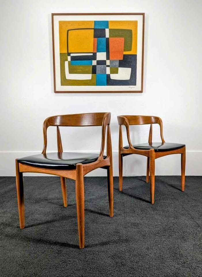 Danish Teak Model 16 Chairs by Johannes Andersen for Uldum