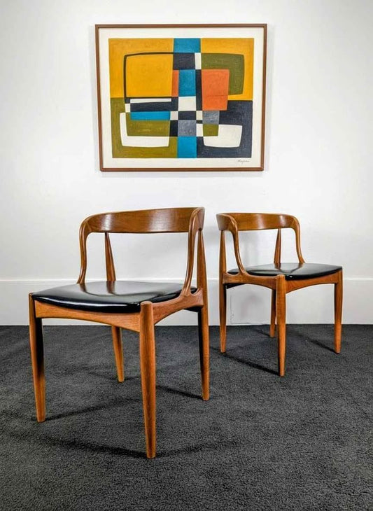 Danish Teak Model 16 Chairs by Johannes Andersen for Uldum