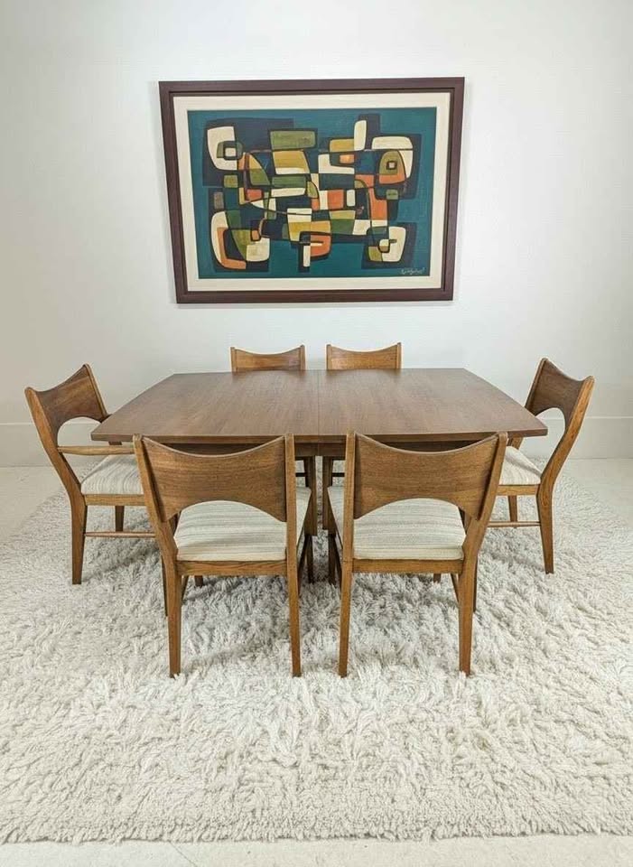 MCM Saga Collection Dining Table Set by Broyhill