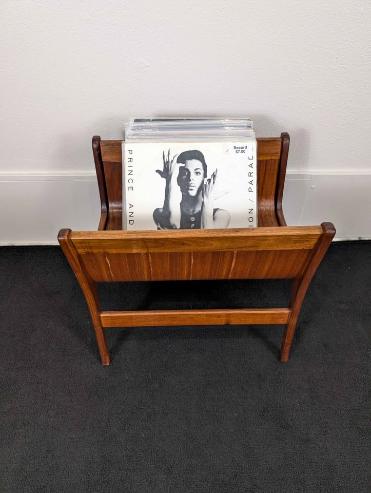 Danish Modern Teak Magazine / Record Rack