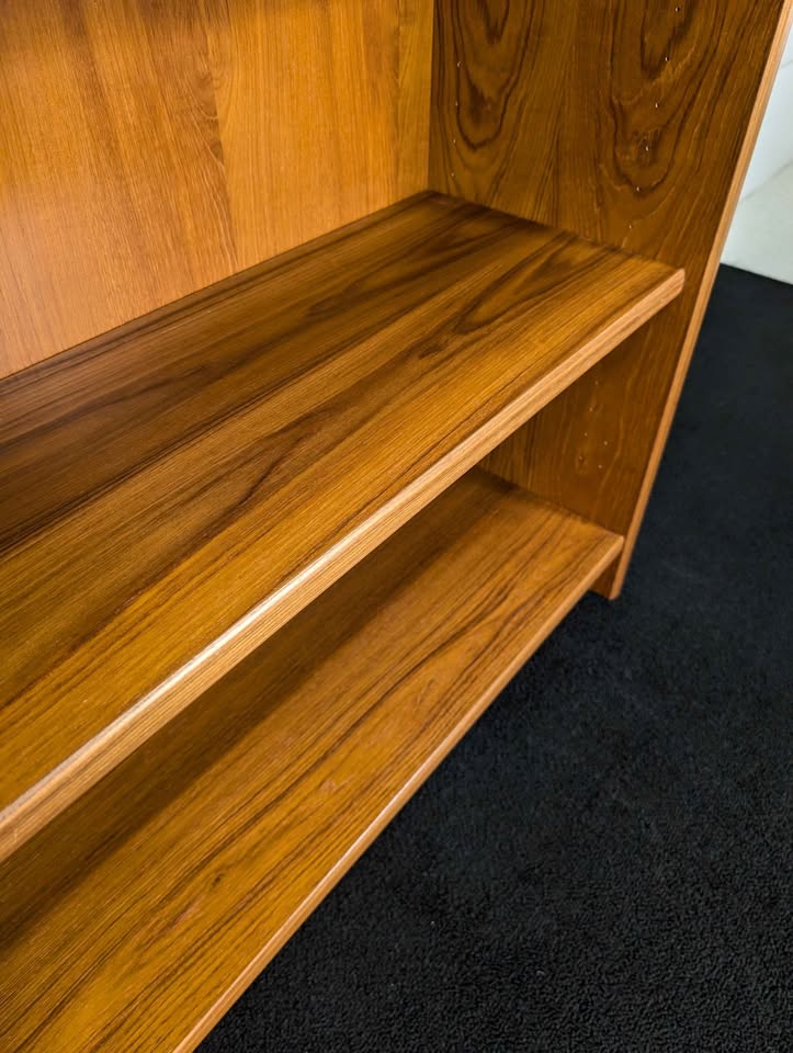 Large 6 Shelf Danish Modern Teak Bookshelf