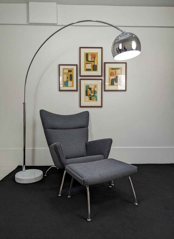 Chrome Arco Style Modern Arc Lamp