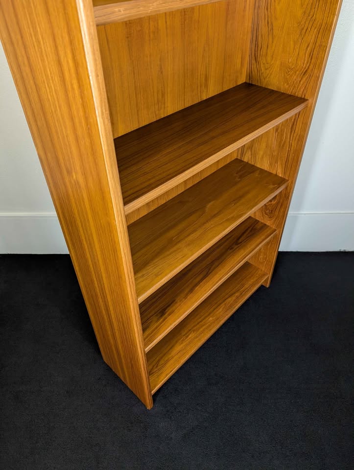 Large 6 Shelf Danish Modern Teak Bookshelf