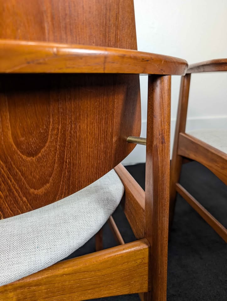 Danish Modern Pair of Teak Chairs by Arne Hovmand Olsen
