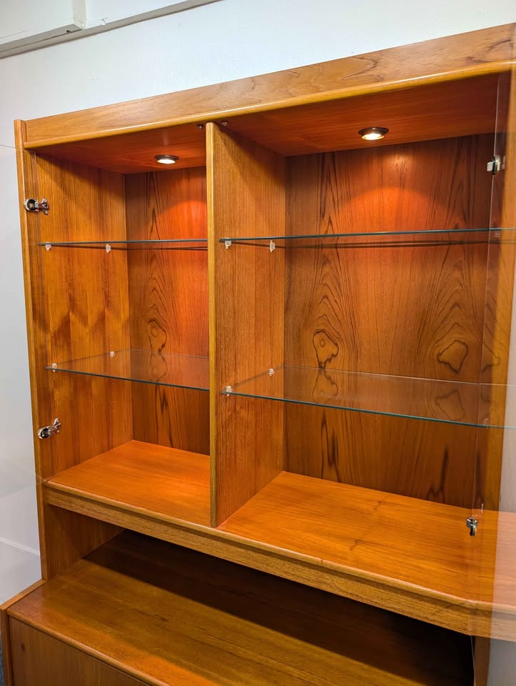 Danish Modern Hundevad Style Teak China & Credenza
