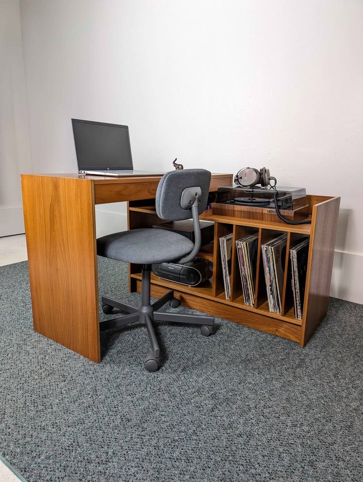Danish Modern Modular Teak Record Player Stand / Desk