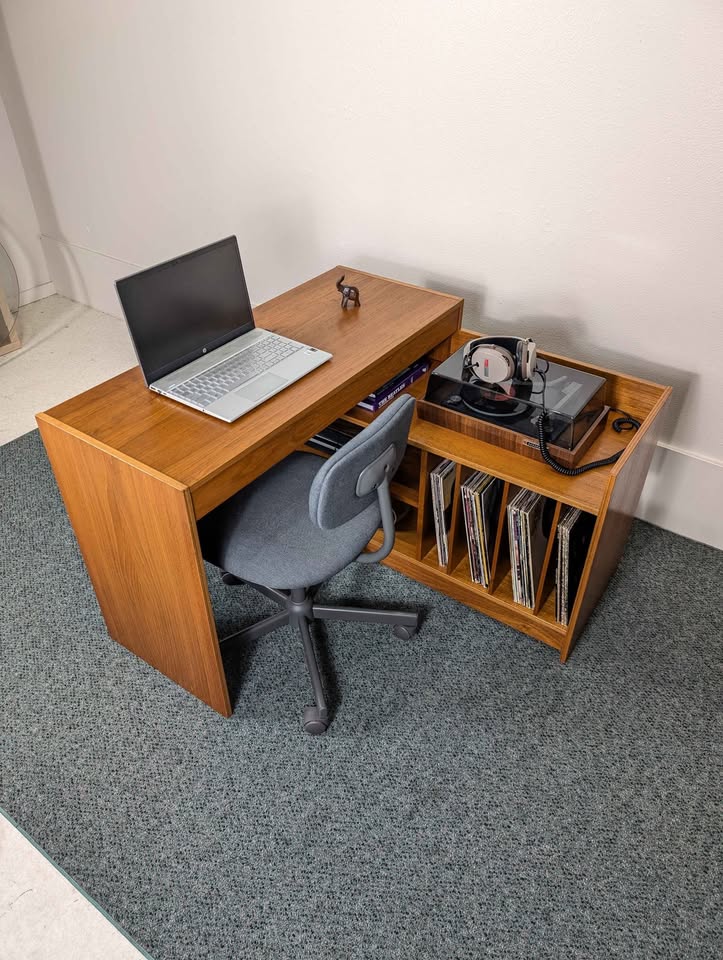 Danish Modern Modular Teak Record Player Stand / Desk