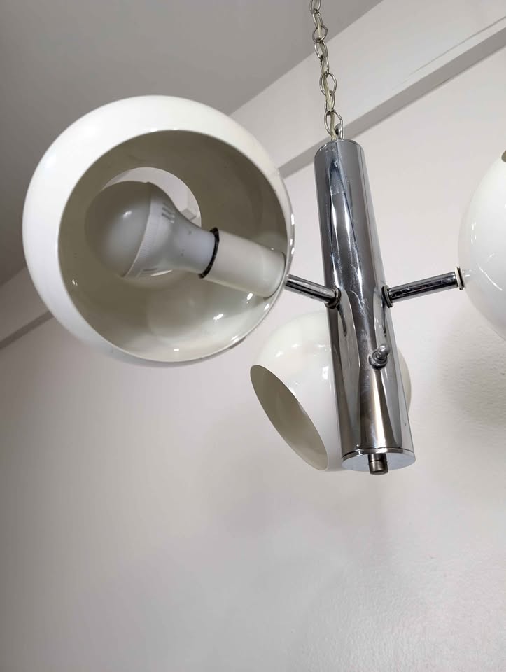 Vintage MCM Sputnik Chandelier Lamp