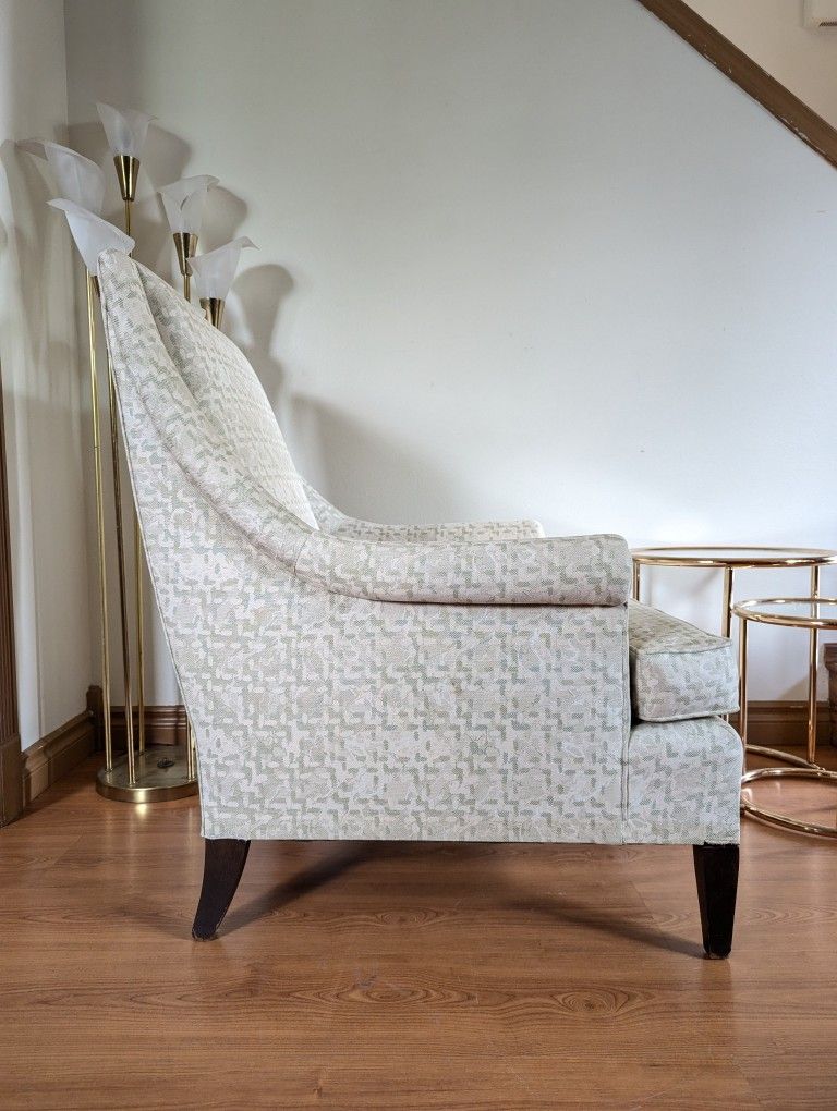 Mid Century Modern Upholstered Lounge Chair by Henredon