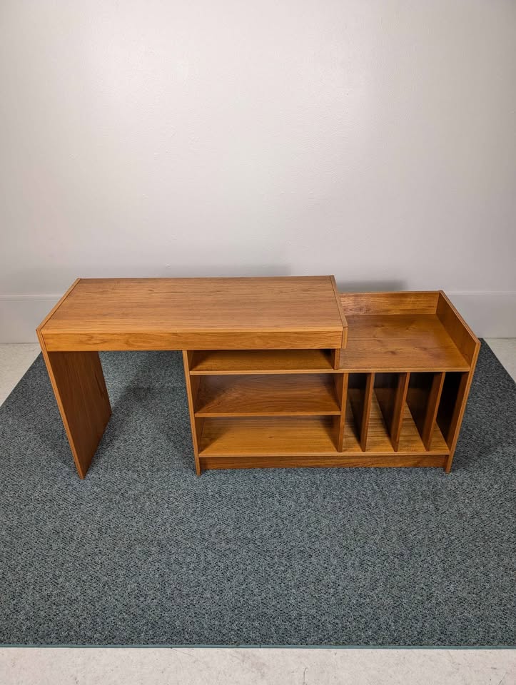 Danish Modern Modular Teak Record Player Stand / Desk