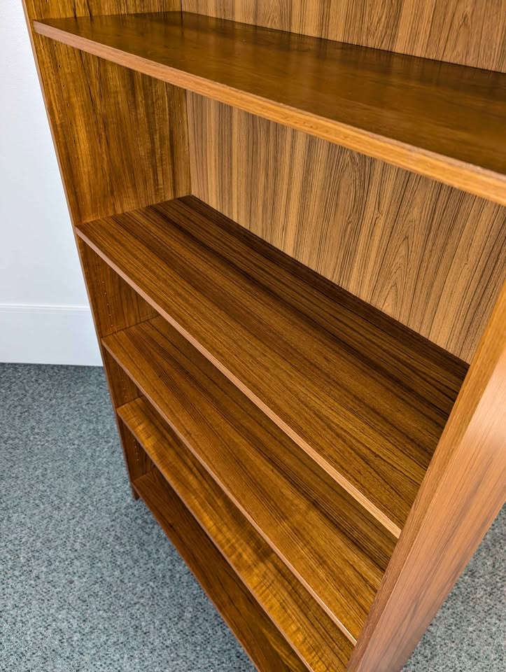 Danish Modern 6 Tiered Teak Bookshelf