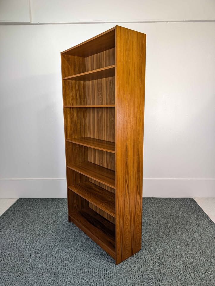 Danish Modern 6 Tiered Teak Bookshelf