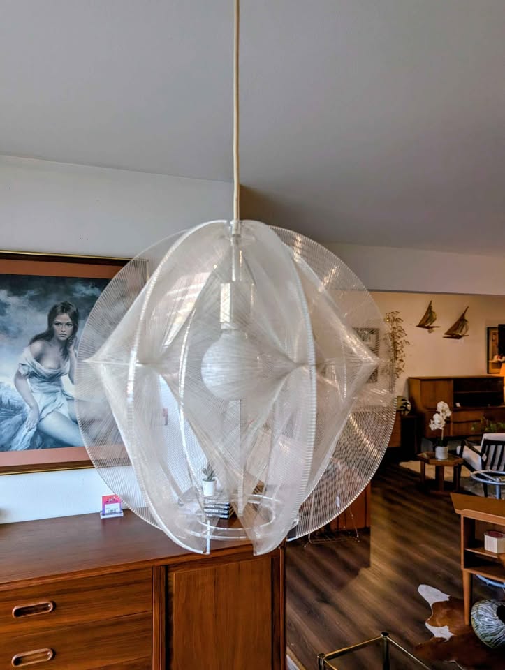 Gorgeous MCM Paul Secon Chandelier Swag Light for Sompex