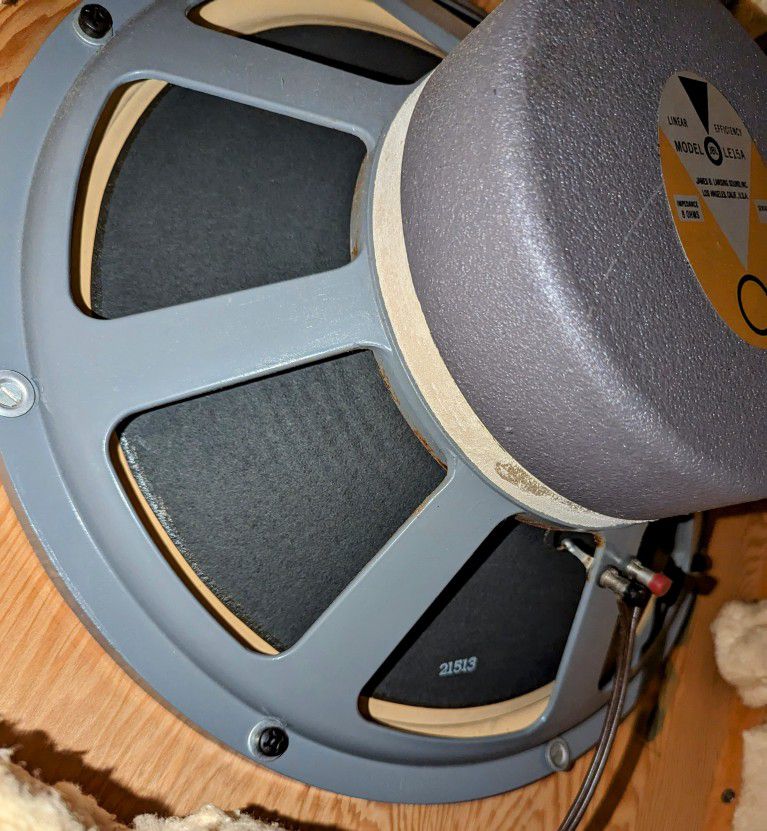 Pair Of Beautiful Solid Teak Subwoofer Cabinets w/ JBL LX5's