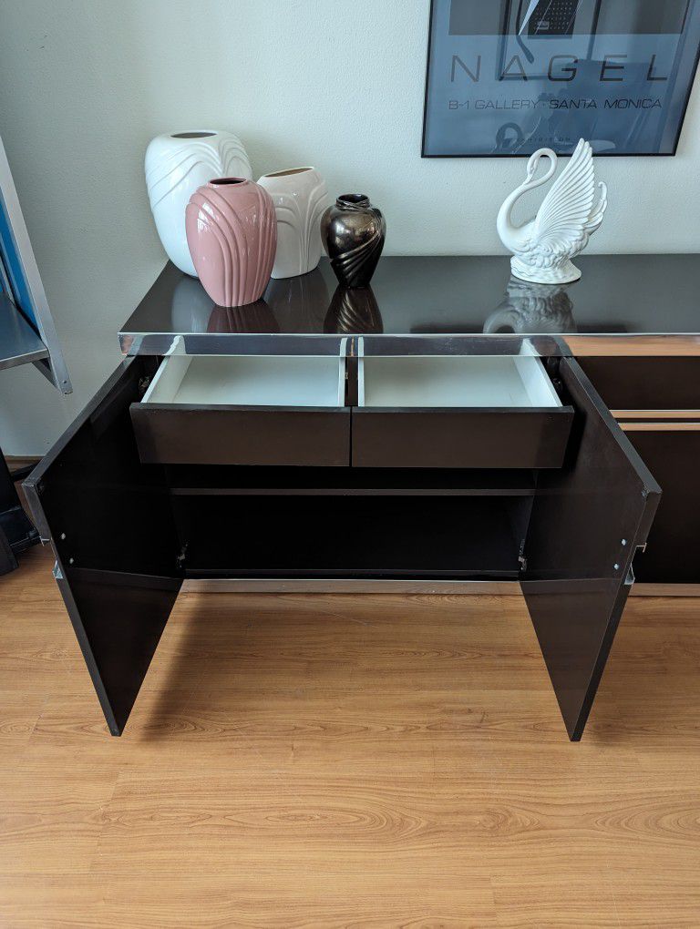 Postmodern Art Deco Glam Credenza by Pierre Cardin / TV Media Unit