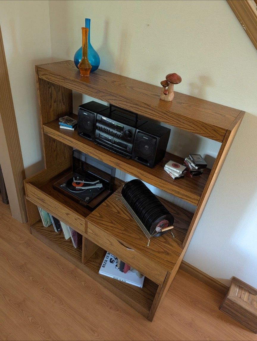 Mid Century Danish Modern Modular Record Cabinet