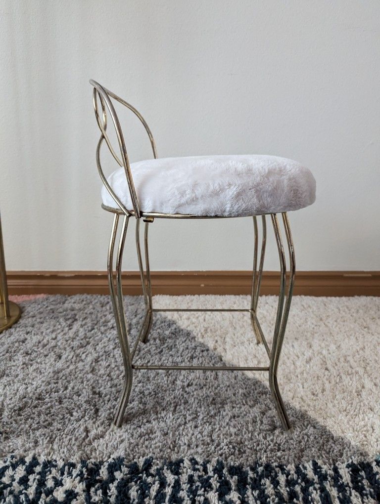 Little Brass & Fur Postmodern Vanity Stool