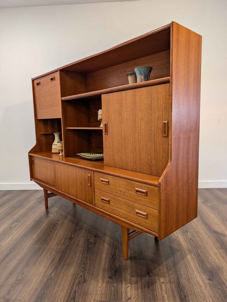 Stunning Teak Highboard Credenza by Elliott's of Newbury