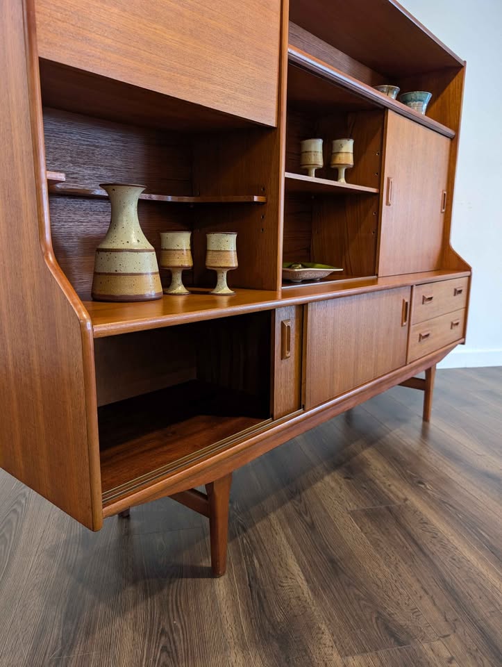 Stunning Teak Highboard Credenza by Elliott's of Newbury