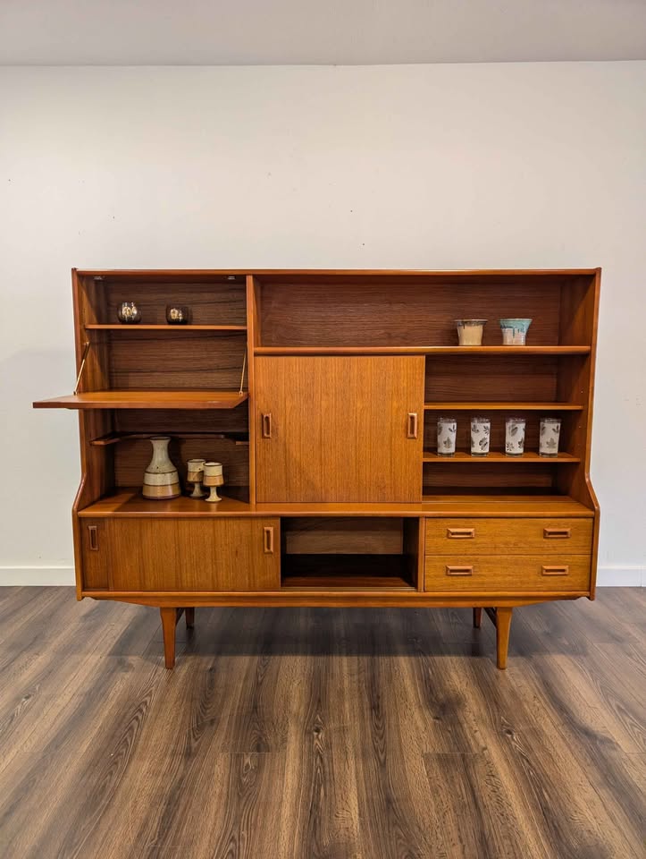Stunning Teak Highboard Credenza by Elliott's of Newbury
