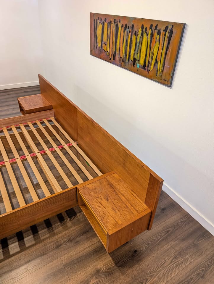Danish Modern Queen Bed by Kai Kristiansen for FM Mobler