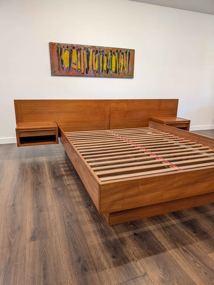 Danish Modern Queen Bed by Kai Kristiansen for FM Mobler