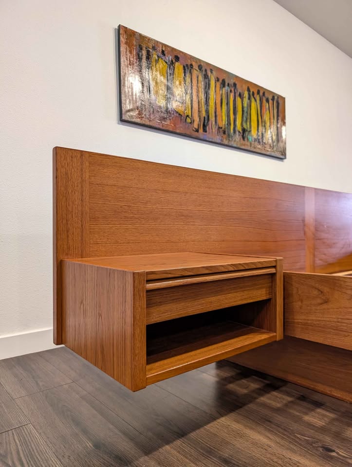 Danish Modern Queen Bed by Kai Kristiansen for FM Mobler