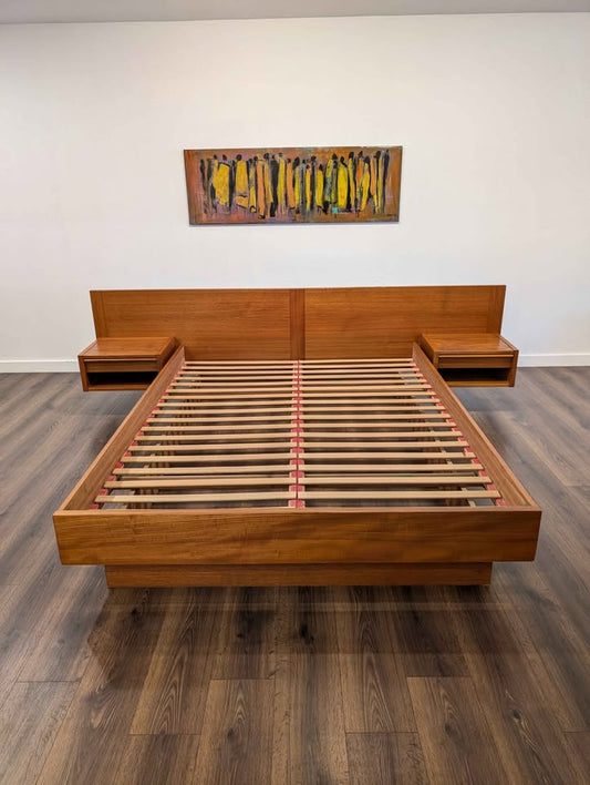 Danish Modern Queen Bed by Kai Kristiansen for FM Mobler