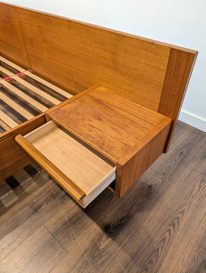 Danish Modern Queen Bed by Kai Kristiansen for FM Mobler