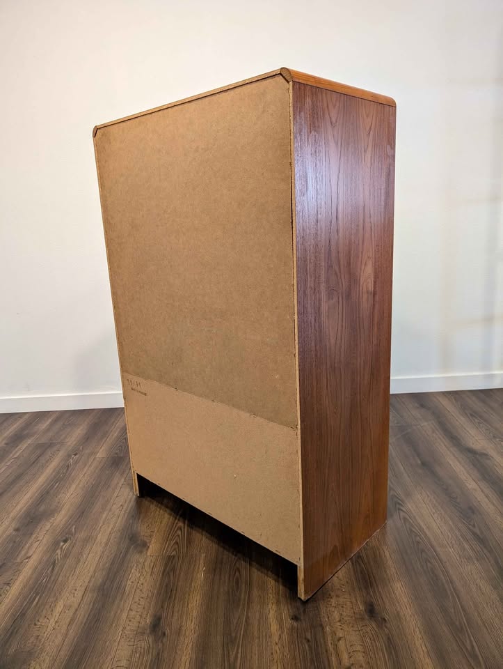 Danish Modern Teak Armoire Dresser