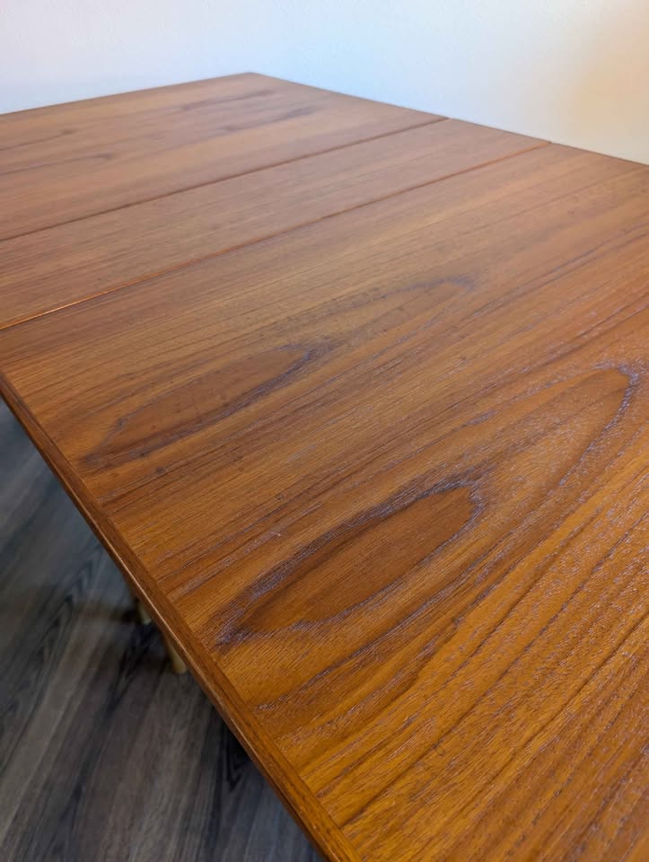 MCM Scandinavian Teak Drop-Leaf Dining Table by Bendt Winge