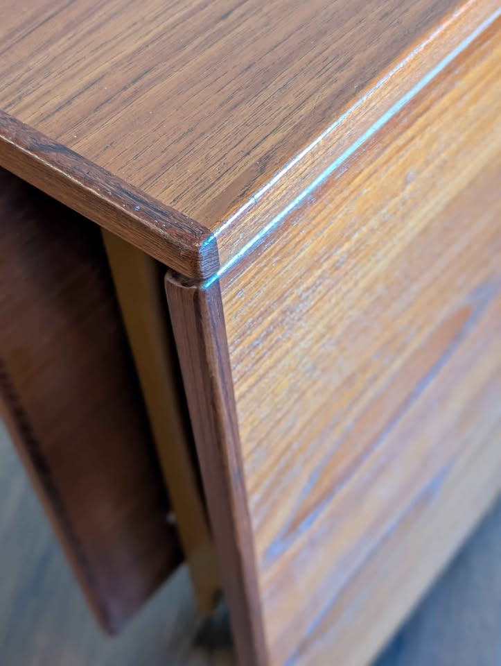 MCM Scandinavian Teak Drop-Leaf Dining Table by Bendt Winge