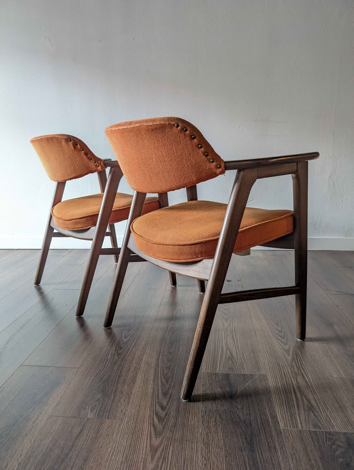 Pair of MCM Scandinavian Style Paoli Lounge Chairs