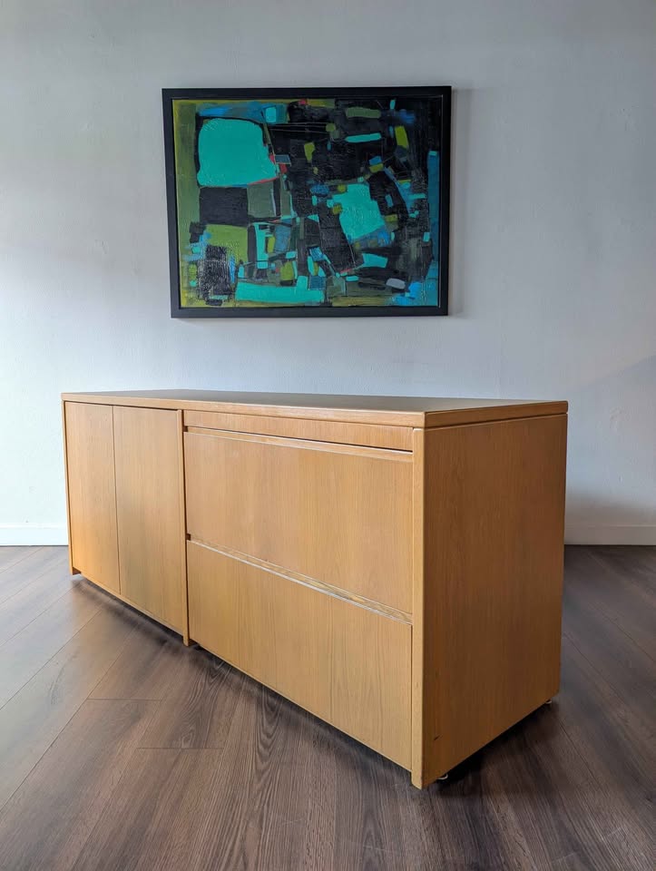Large MCM Scandinavian Style Record Cabinet Credenza