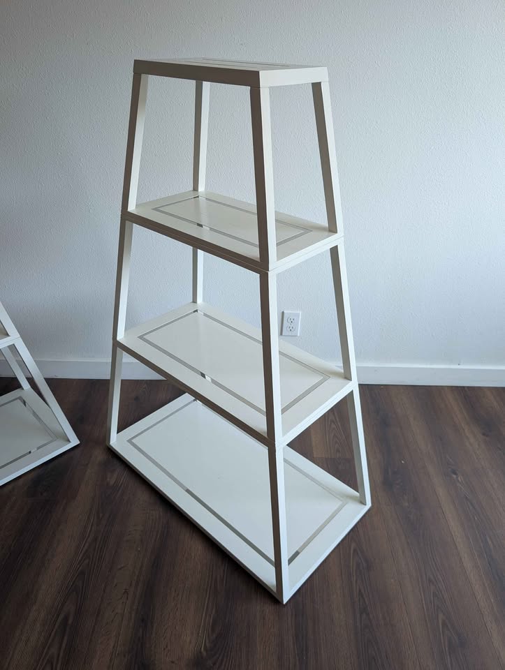Jonathon Adler 4 Tiered Pyramid Shelves $395 each