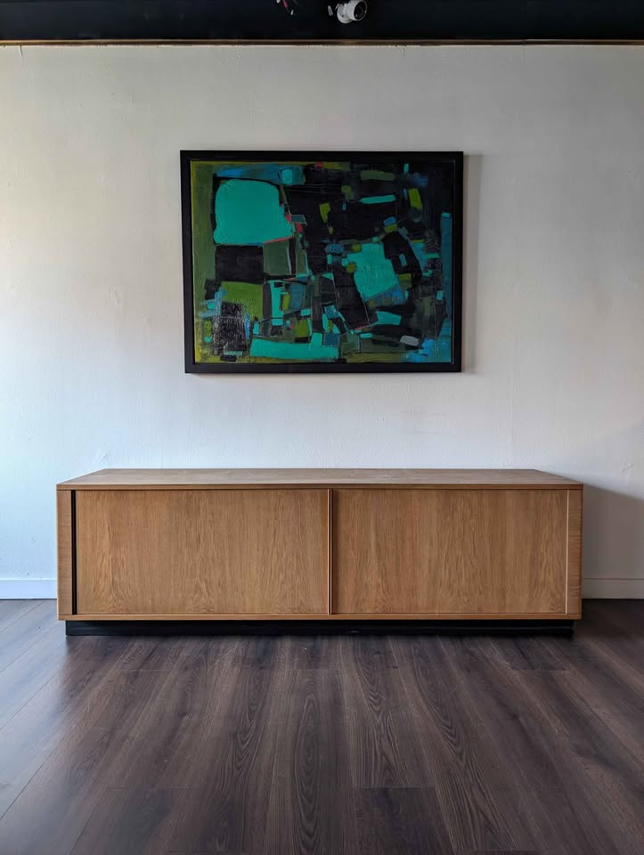 Danish MCM Tambour Credenza by Niels Koefed for Hornslet Mobelfabrik